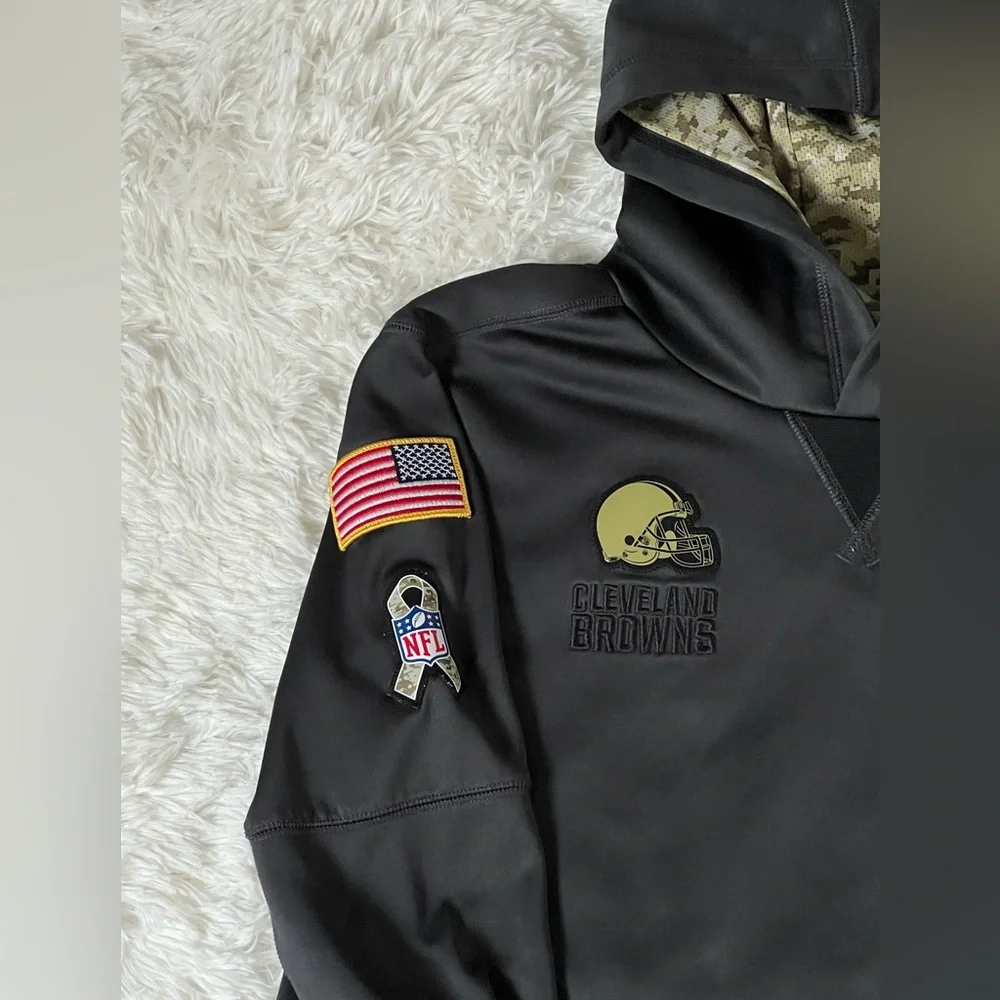 Nike NFL Cleveland Browns Salute to Service Therma-Fit Hoodie Youth L (14/16)